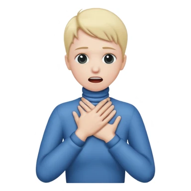 choking with hands around neck sticker