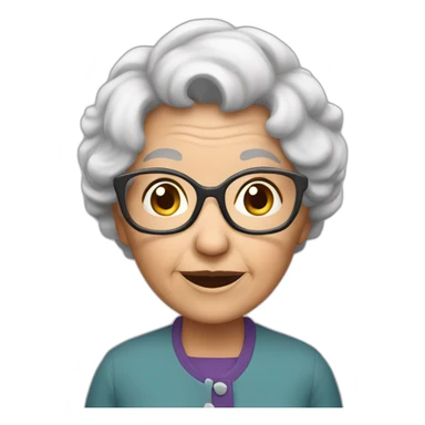 Granny with love sticker
