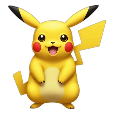 pikachu-large-round-belly sticker