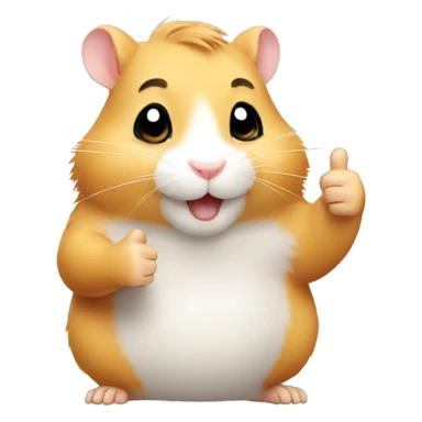 hamster thumbs up sticker