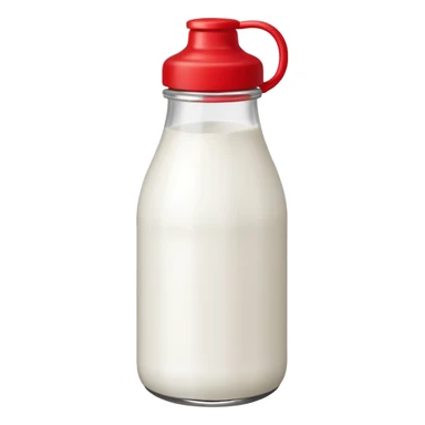 Milk red lid sticker