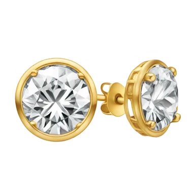 Diamond stud earing  sticker