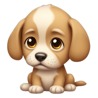 cute Sad puppy sticker