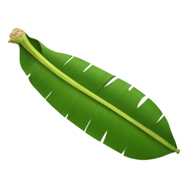banana leaf with rice sticker