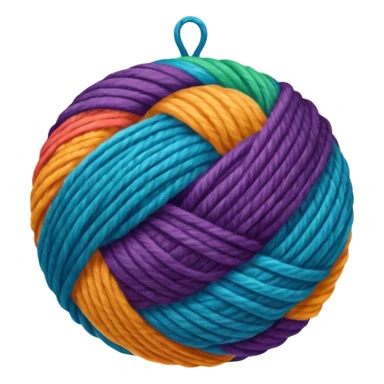 Rolled Yarn Ball sticker