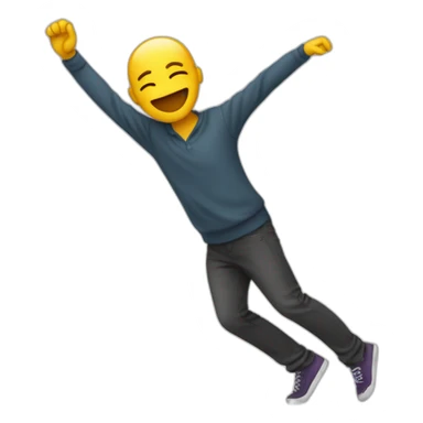 humain qui fais un dab sticker