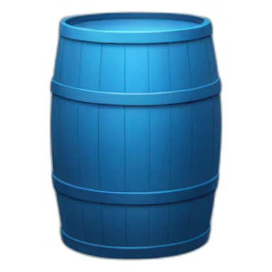 blue barrel of glass sticker