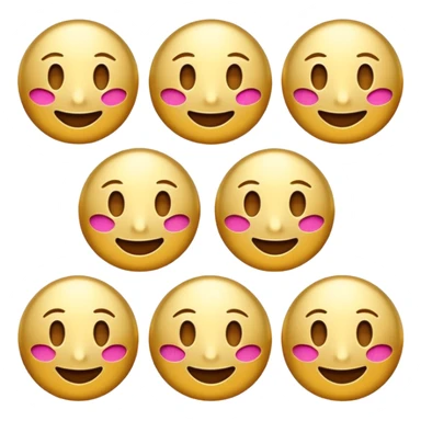 Modern and stylish emoji designed from AI symbol with shiny gold color sticker