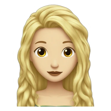 Loki kiss blond woman with very very long hair sticker