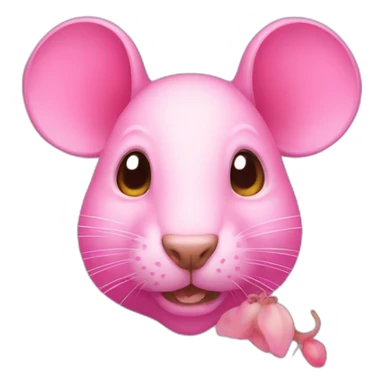 apple rat but pink sticker