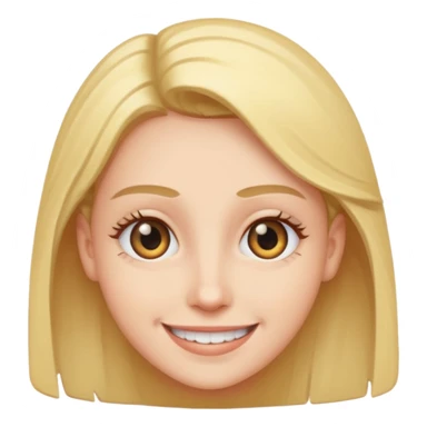 Smiling with eye twitch  sticker