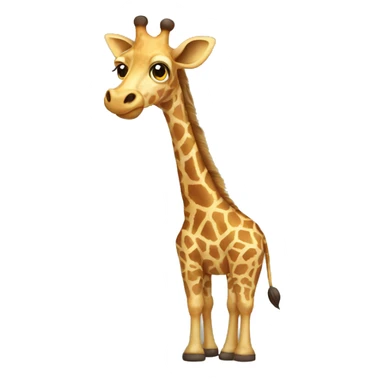 Giraffe wearing sweatpants sticker