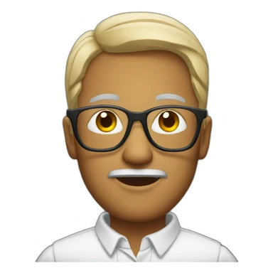 Man with glases sticker