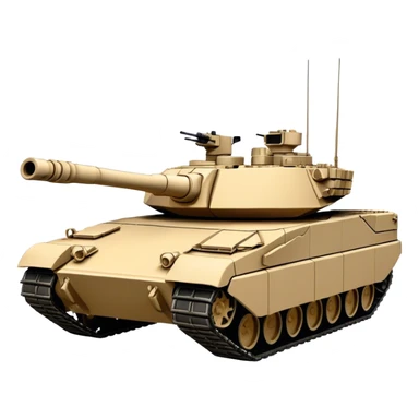 M1 Abrams Tank (sand colour) sticker