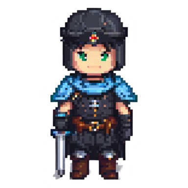 chevalier noir fier sticker