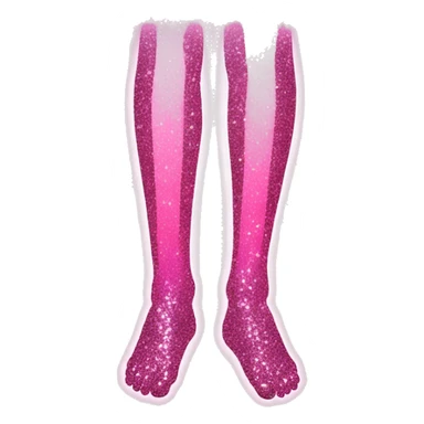 Pink ombre leg XRAY with glitter  sticker