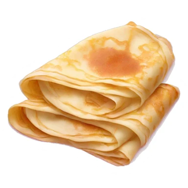 Crepes on a light pink plate sticker