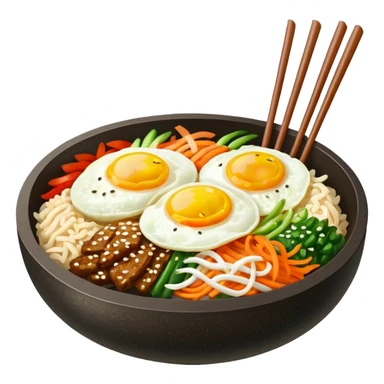 Create an emoji for Korean ishiyaki bibinba   sticker