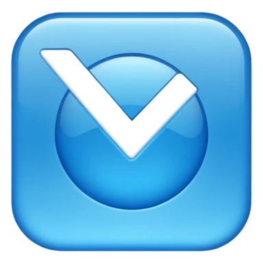 Instagram mavi tiki sticker