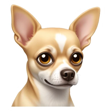 Chihuahua dog with one brown eye  sticker