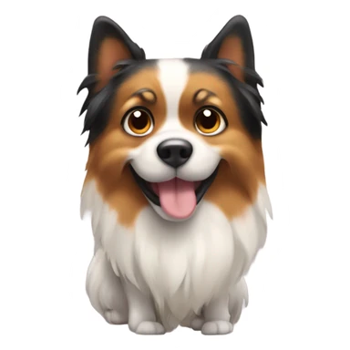 Pappion wagging tail sticker