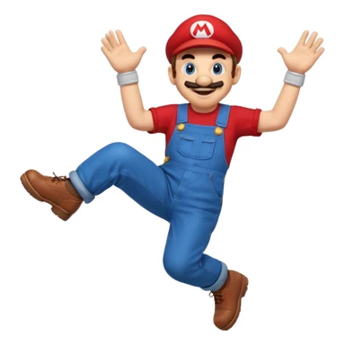 Mario jumps sticker