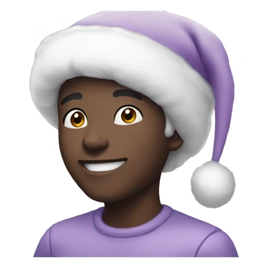 lilac christmas sticker