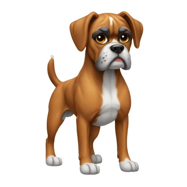  boxer dog full body sticker