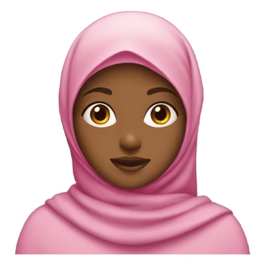 Hijabi girl pink sticker