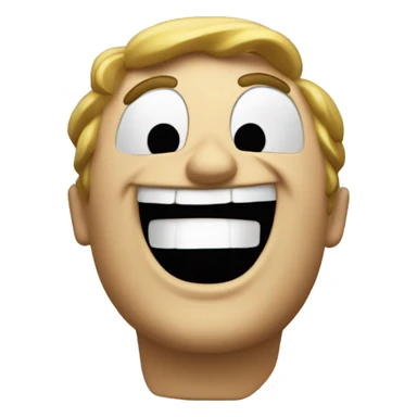 "laughing 3d man with LOL words" sticker