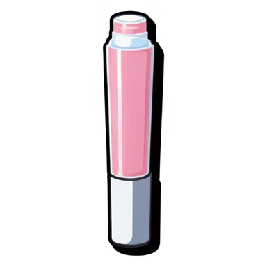 Light pink lip gloss tube  sticker