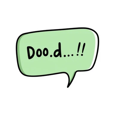 green speech balloon sticker