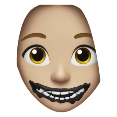 Death metal make up sticker