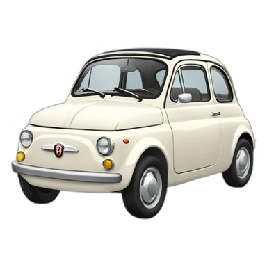Emoji fiat 500 sticker
