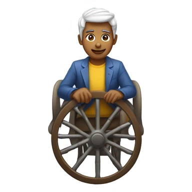 una persona jugando ESGRIMA EN SILLA DE RUEDA sticker