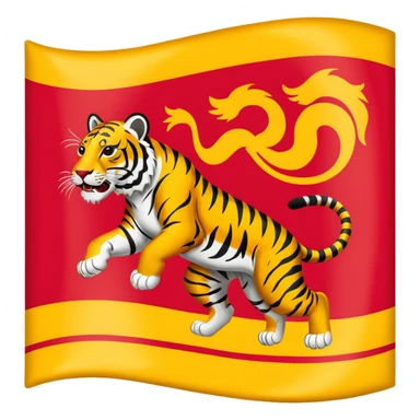 Tamil eelam libration tigers flag sticker