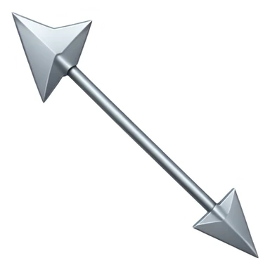 An arrow emoji sticker