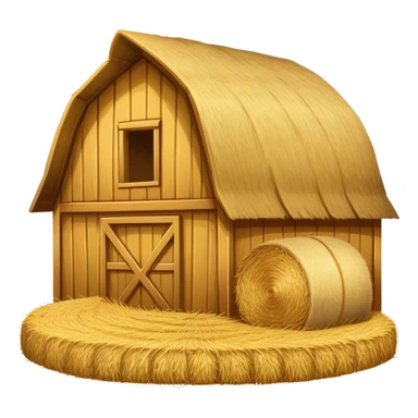 A barn full of hay sticker