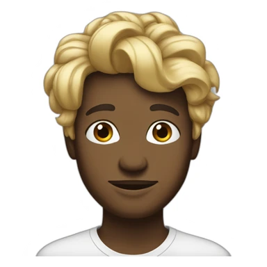 Métisse avec une touffe de cheveux sticker