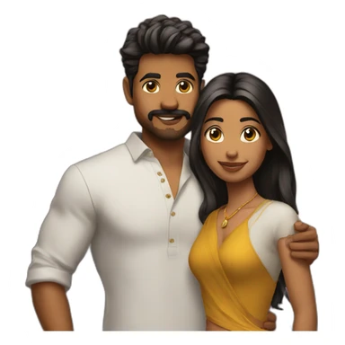 Vijay with haina sticker