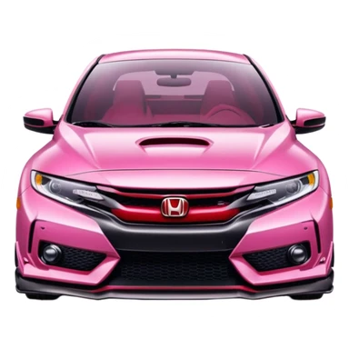 Pink 2020 Honda type R sticker
