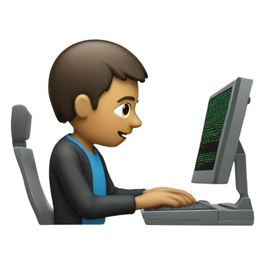 person work with nlp sticker