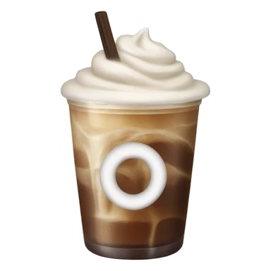 Iced coffee with cold foam sticker