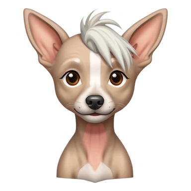 Chinese crested dog sticker