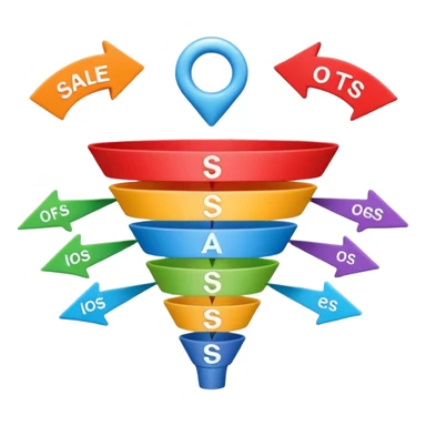 sales funnel sticker