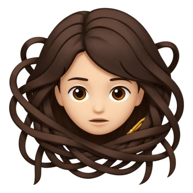 hair falling out sticker