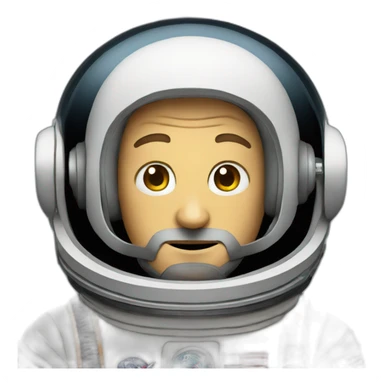 steve jobs as astronaut sticker