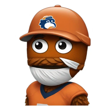 Gritty Mascot Philly sticker