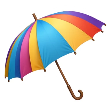 umbrella for rain colorful sticker