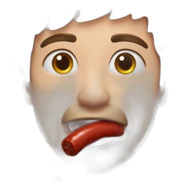 Having red sausssage in my mouth sticker